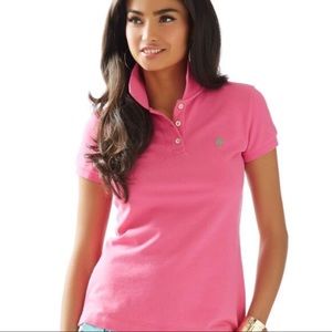 Lilly Pulitzer Pink Polo
